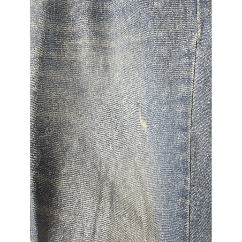 Hollister Mens Skinny Jeans 31 x 32 Light Wash Distressed Denim
